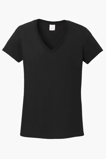 Gildan Women's Heavy Cotton V-Neck T-Shirt — view 3
