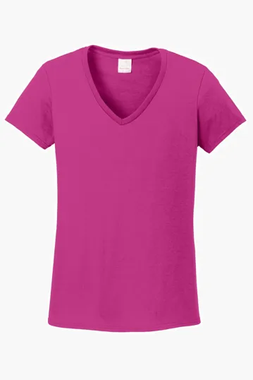 Gildan Women's Heavy Cotton V-Neck T-Shirt — view 6