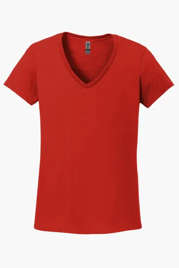 Gildan Women's Heavy Cotton V-Neck T-Shirt — view 8