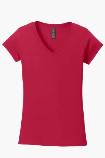 Gildan Softstyle Women's Fit V-Neck T-Shirt — view 3