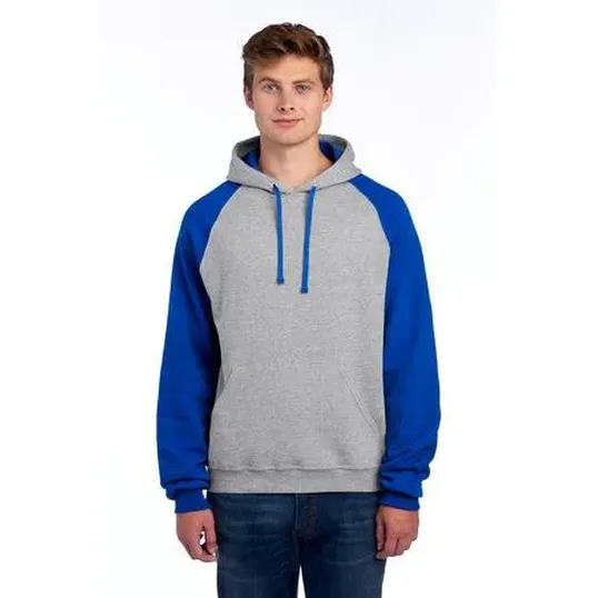 Jerzees NuBlend Colorblock Raglan Hoodie Sweatshirt