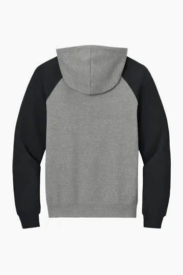 Jerzees NuBlend Colorblock Raglan Hoodie Sweatshirt — view 6
