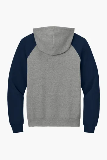 Jerzees NuBlend Colorblock Raglan Hoodie Sweatshirt — view 7
