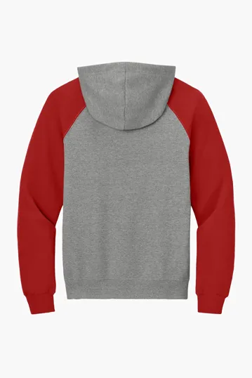 Jerzees NuBlend Colorblock Raglan Hoodie Sweatshirt — view 9