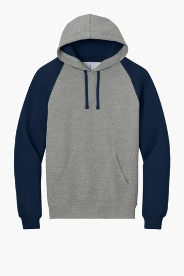 Jerzees NuBlend Colorblock Raglan Hoodie Sweatshirt — view 3