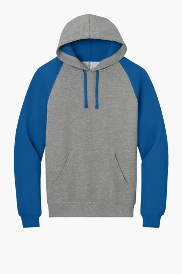 Jerzees NuBlend Colorblock Raglan Hoodie Sweatshirt — view 4