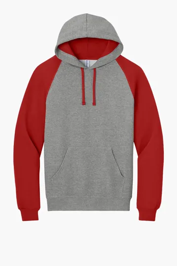 Jerzees NuBlend Colorblock Raglan Hoodie Sweatshirt — view 5