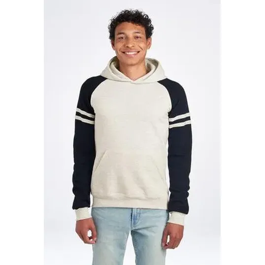 Jerzees NuBlend Varsity Colorblock Hooded Sweatshirt