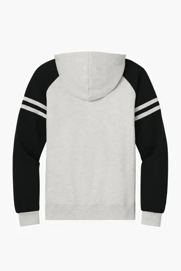 Jerzees NuBlend Varsity Colorblock Hooded Sweatshirt — view 7