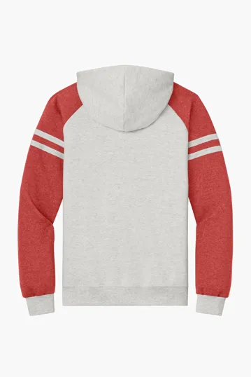 Jerzees NuBlend Varsity Colorblock Hooded Sweatshirt — view 8