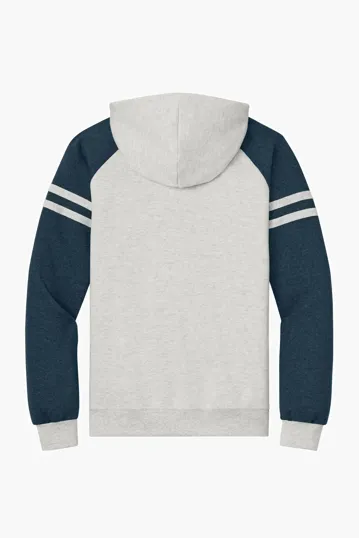 Jerzees NuBlend Varsity Colorblock Hooded Sweatshirt — view 9