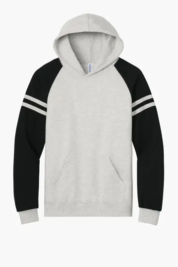 Jerzees NuBlend Varsity Colorblock Hooded Sweatshirt — view 2