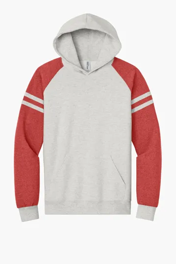 Jerzees NuBlend Varsity Colorblock Hooded Sweatshirt — view 3