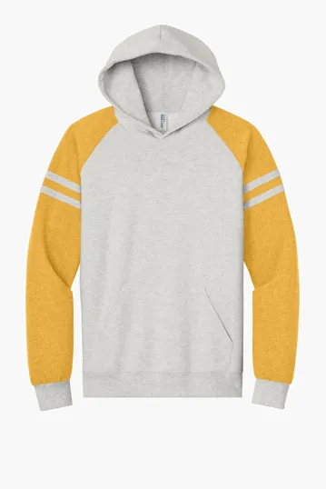 Jerzees NuBlend Varsity Colorblock Hooded Sweatshirt — view 5