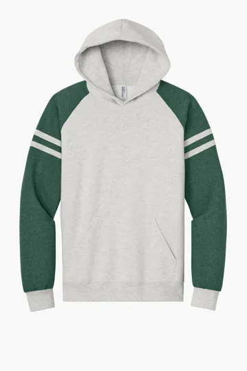 Jerzees NuBlend Varsity Colorblock Hooded Sweatshirt — view 6
