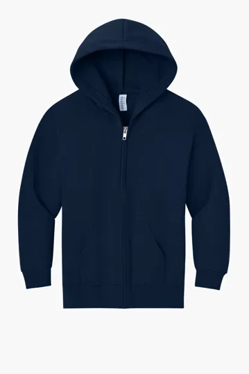 Jerzees Youth NuBlend Full-Zip Hooded Sweatshirt — view 4