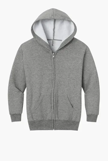 Jerzees Youth NuBlend Full-Zip Hooded Sweatshirt — view 5