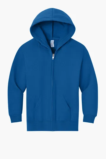 Jerzees Youth NuBlend Full-Zip Hooded Sweatshirt — view 6