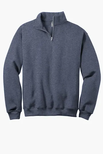 Jerzees NuBlend 1/4-Zip Cadet Collar Sweatshirt — view 3