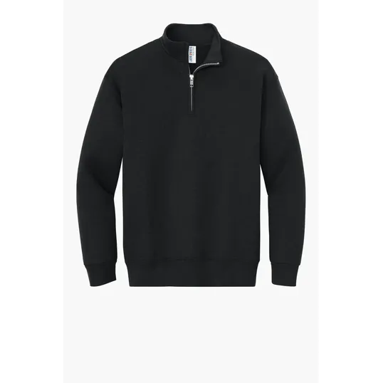 Jerzees Youth NuBlend 1/4-Zip Cadet Collar Sweatshirt — view 2