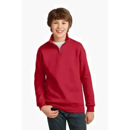 Jerzees Youth NuBlend 1/4-Zip Cadet Collar Sweatshirt
