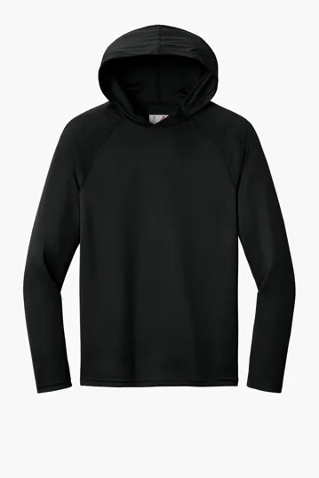 A4 Cooling Performance Long Sleeve Hooded Tee — view 2