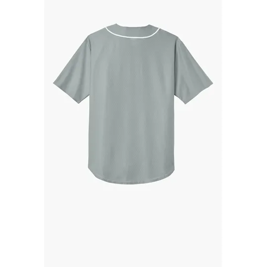 A4 Short Sleeve Full-Button Baseball Top — view 5