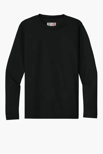 A4 Youth Cooling Performance Long Sleeve Tee — view 2