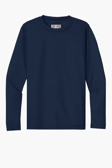 A4 Youth Cooling Performance Long Sleeve Tee — view 3