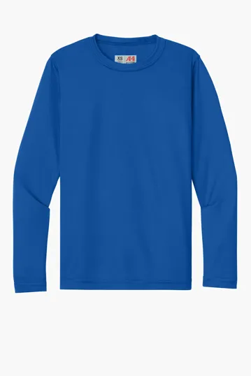 A4 Youth Cooling Performance Long Sleeve Tee — view 5