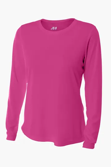 A4 Women's Cooling Performance Long Sleeve Tee — view 2