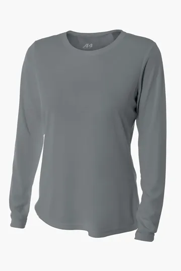 A4 Women's Cooling Performance Long Sleeve Tee — view 3