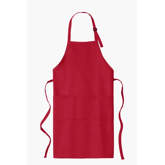 Port Authority Easy Care Extra Long Bib Apron with Stain Release — view 5