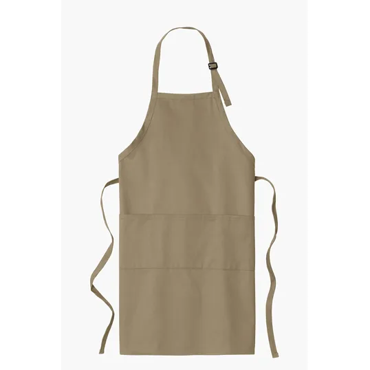 Port Authority Easy Care Extra Long Bib Apron with Stain Release — view 3