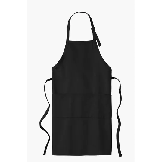 Port Authority Easy Care Extra Long Bib Apron with Stain Release — view 2
