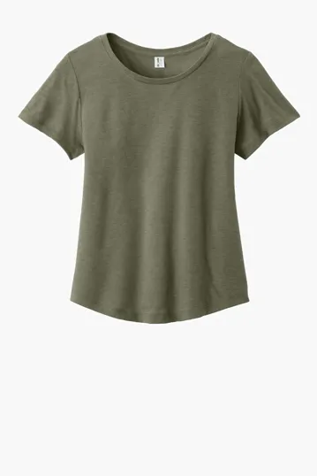 Allmade Women's Relaxed Tri-Blend Scoop Neck Tee — view 5