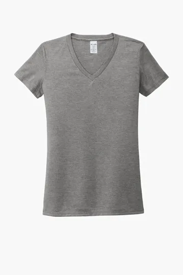 Allmade Women's Tri-Blend V-Neck Tee — view 2