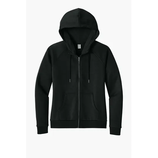Allmade Women's Organic CVC Fleece Full-Zip Hoodie — view 8