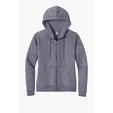 Allmade Women's Organic CVC Fleece Full-Zip Hoodie — view 3