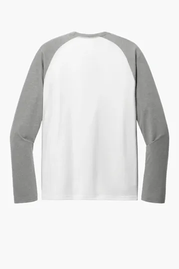Allmade Unisex Tri-Blend Long Sleeve Colorblock Raglan — view 9