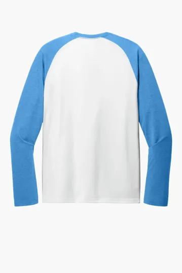 Allmade Unisex Tri-Blend Long Sleeve Colorblock Raglan — view 10