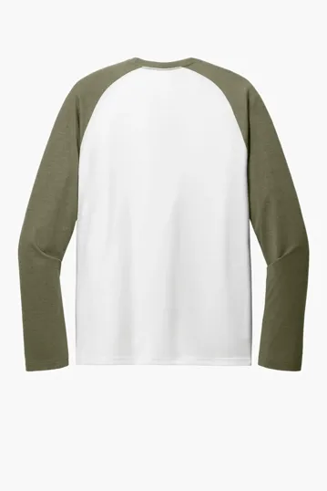 Allmade Unisex Tri-Blend Long Sleeve Colorblock Raglan — view 12