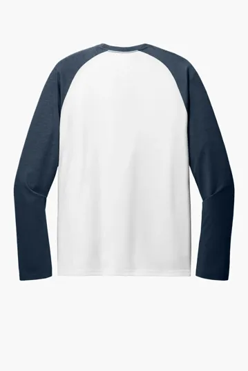 Allmade Unisex Tri-Blend Long Sleeve Colorblock Raglan — view 13
