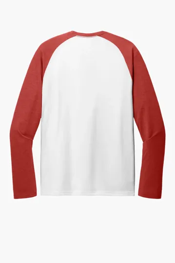Allmade Unisex Tri-Blend Long Sleeve Colorblock Raglan — view 14