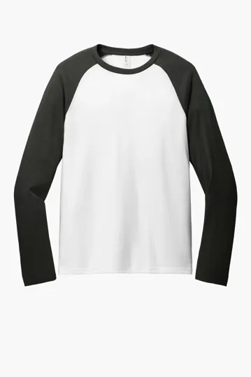 Allmade Unisex Tri-Blend Long Sleeve Colorblock Raglan — view 8