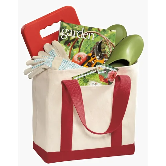 Port Authority Ideal Twill Two-Tone Shopping Tote — view 6