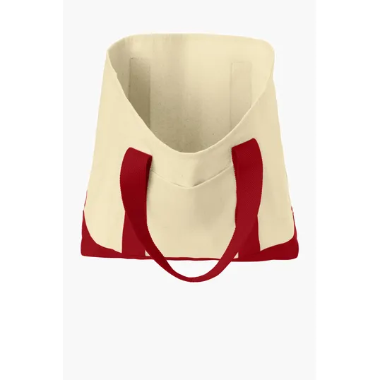 Port Authority Ideal Twill Two-Tone Shopping Tote — view 4