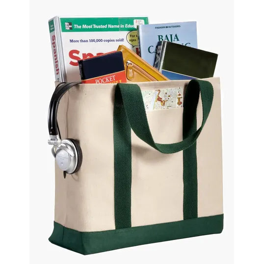 Port Authority Ideal Twill Two-Tone Shopping Tote — view 7