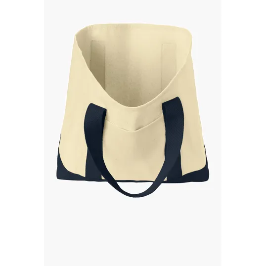 Port Authority Ideal Twill Two-Tone Shopping Tote — view 3