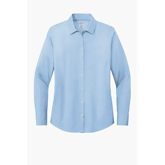 Brooks Brothers Women's Wrinkle-Free Stretch Pinpoint Shirt — view 4